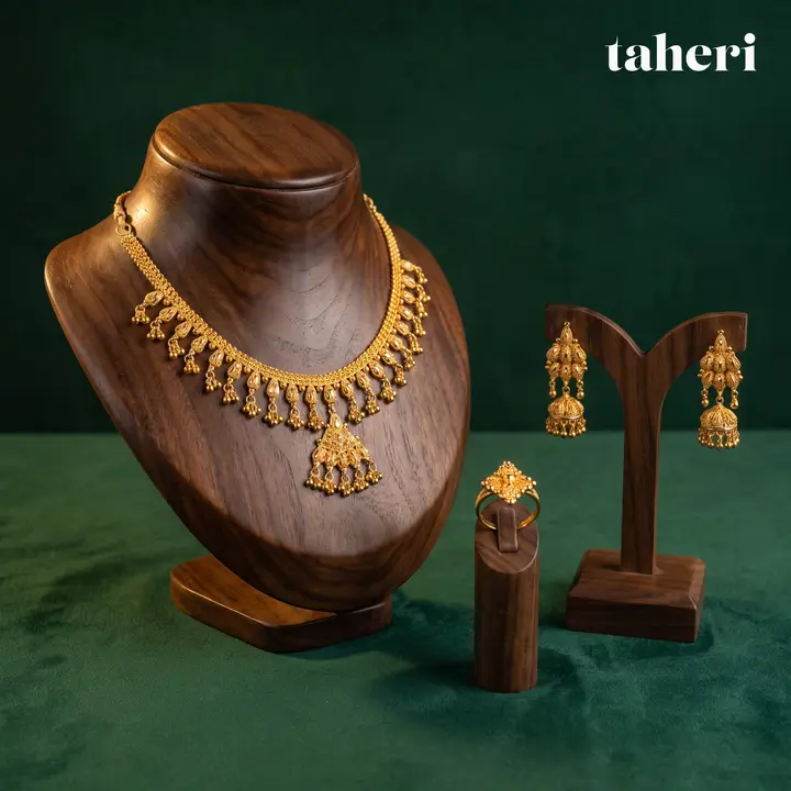 21k Yellow Gold Set design 28 by TAHERI