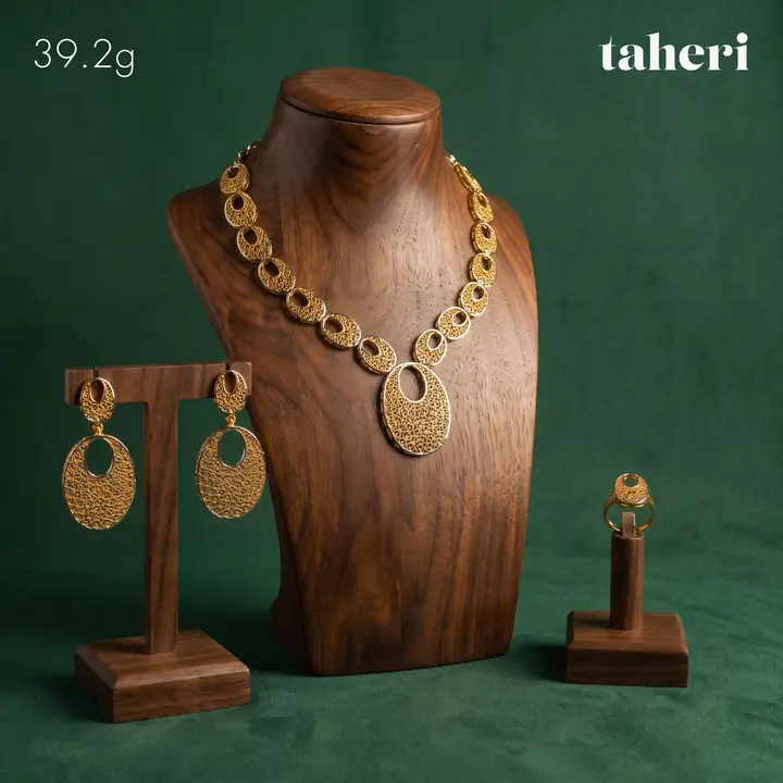 21k Yellow Gold Set design 31 by TAHERI