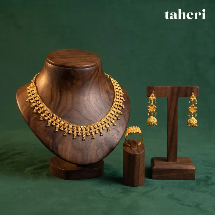 21k Yellow Gold Set design 33 by TAHERI