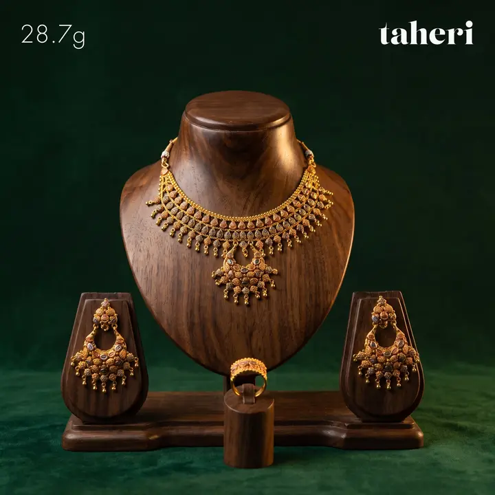 21k Yellow Gold Set design 34 by TAHERI