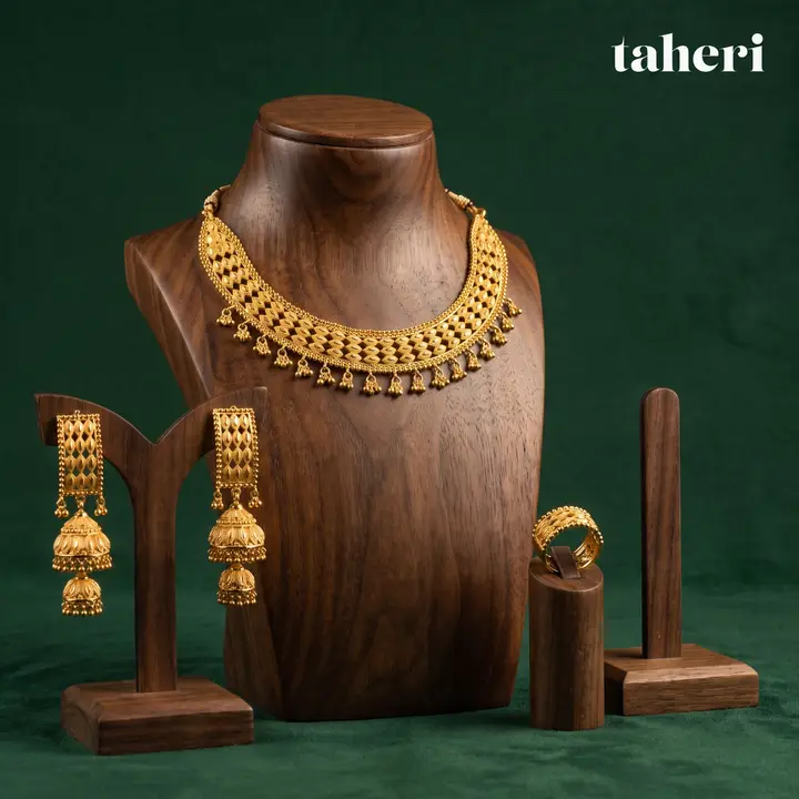 21k Yellow Gold Set design 41 by TAHERI