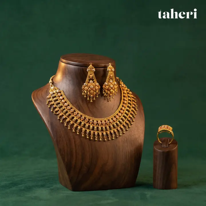 21k Two-Tone Gold Set design 43 by TAHERI
