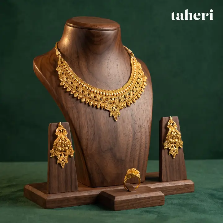 21k Yellow Gold Set design 47 by TAHERI