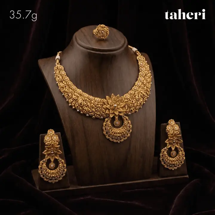Yellow Gold Gold Set with Cubic Zirconia design 62 by TAHERI