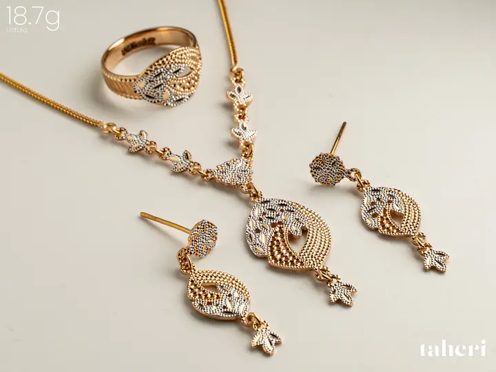 Two-Tone Gold Set design 67 by TAHERI