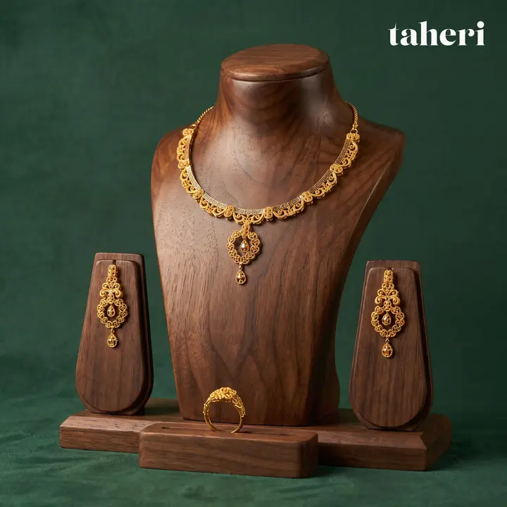 21k Yellow Gold Set design 72 by TAHERI