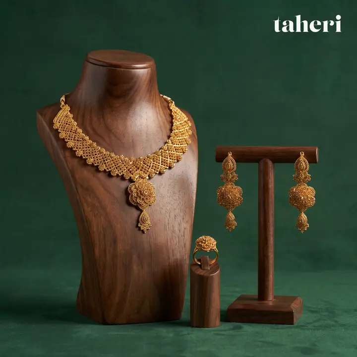 21k Yellow Gold Set design 73 by TAHERI