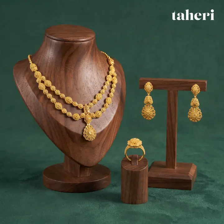 21k Yellow Gold Set design 78 by TAHERI