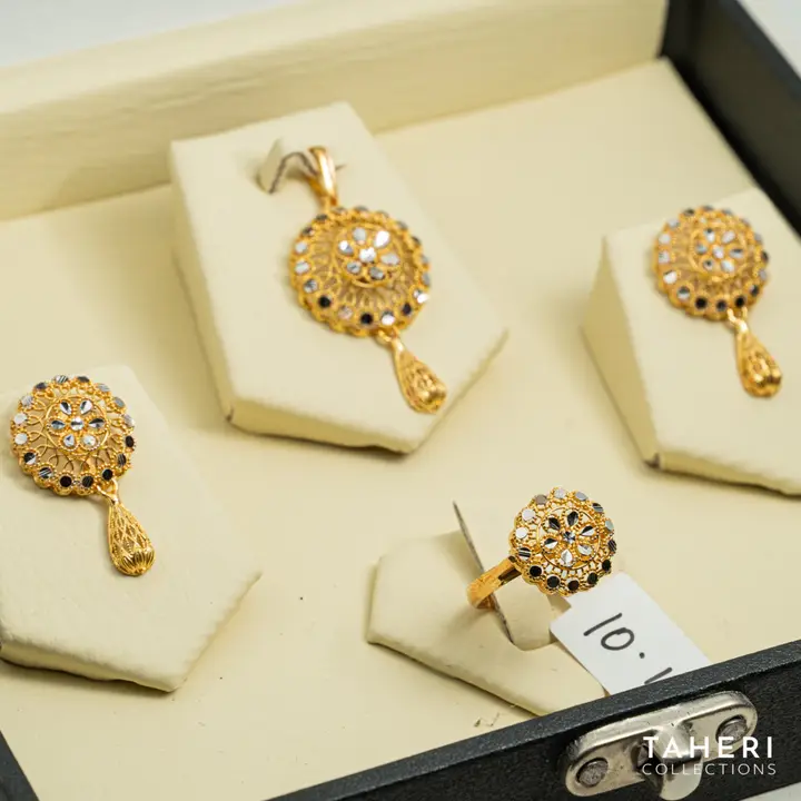 Two-Tone Locket sets without Bangle design 54 by TAHERI