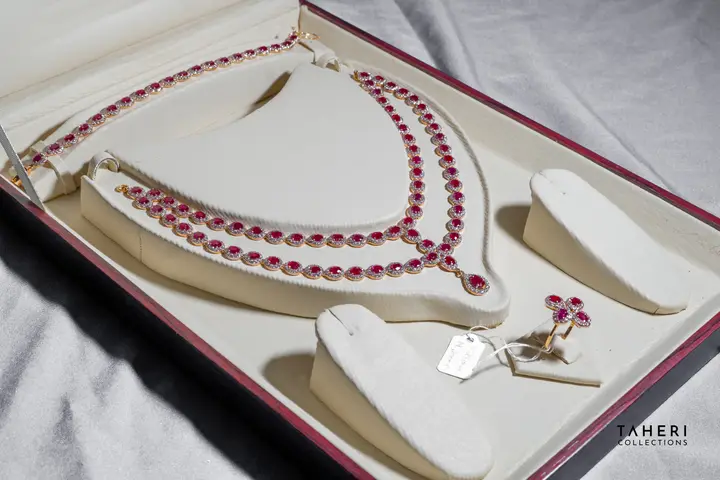 21k Yellow Gold Stone Set design 29 by TAHERI