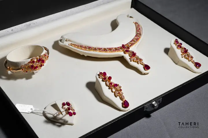 21k Yellow Gold Stone Set design 36 by TAHERI