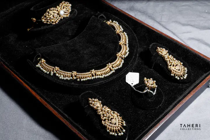 21k Yellow Gold Stone Set design 45 by TAHERI