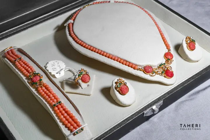 21k Yellow Gold Stone Set design 48 by TAHERI