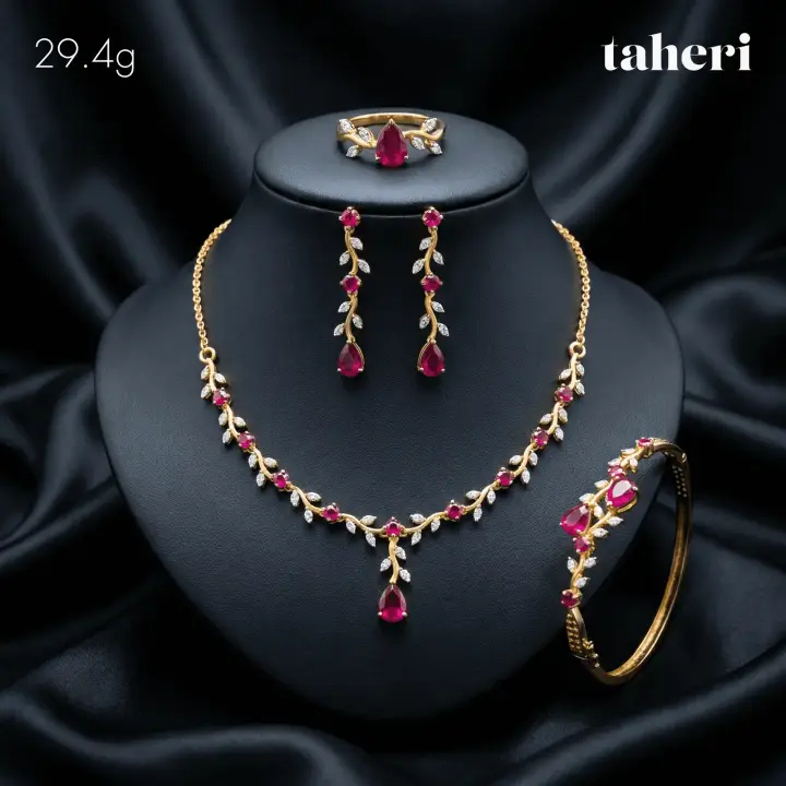 Yellow Gold Stone Set design 67 by TAHERI