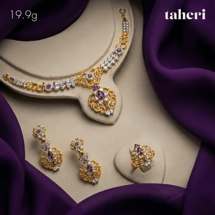 Yellow Gold Stone Set design 69 by TAHERI