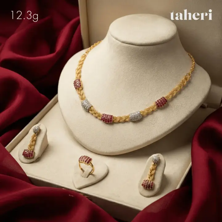 Two-Tone Stone Set design 70 by TAHERI