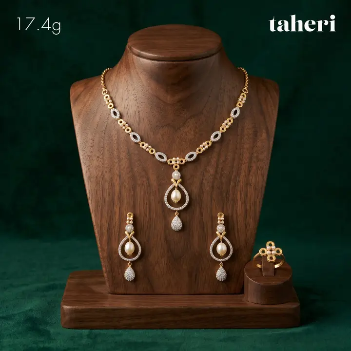 Two-Tone Stone Set design 73 by TAHERI