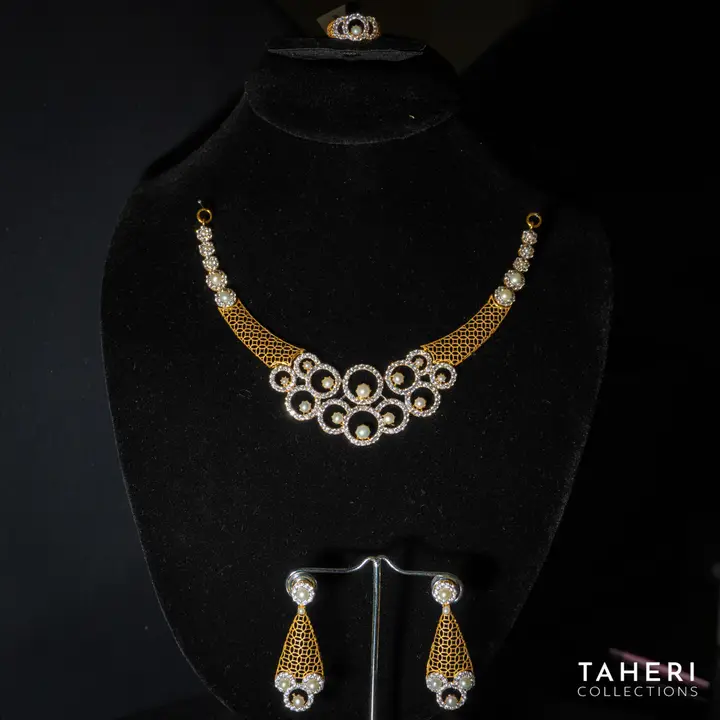 Two-Tone Stone Set design 80 by TAHERI