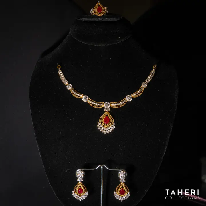 Yellow Gold Stone Set design 85 by TAHERI