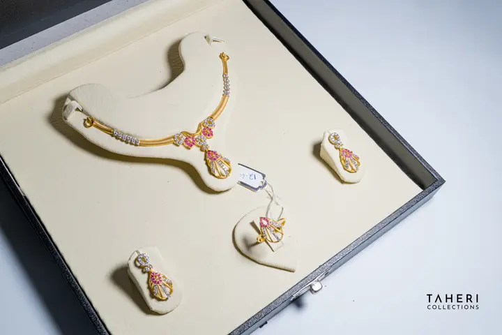 Two-Tone Stone Set design 96 by TAHERI