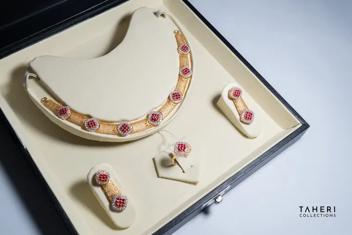 Yellow Gold Stone Set design 110 by TAHERI