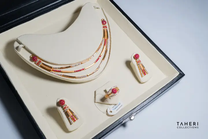 Yellow Gold Stone Set design 111 by TAHERI