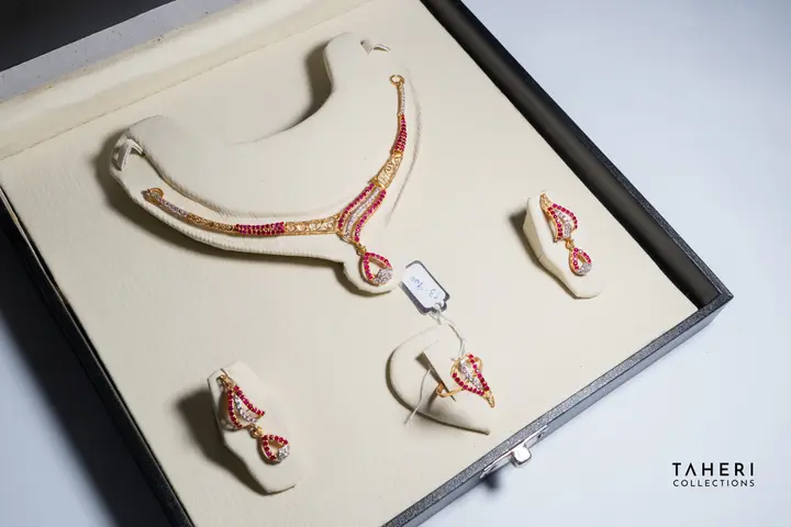 Yellow Gold Stone Set design 123 by TAHERI