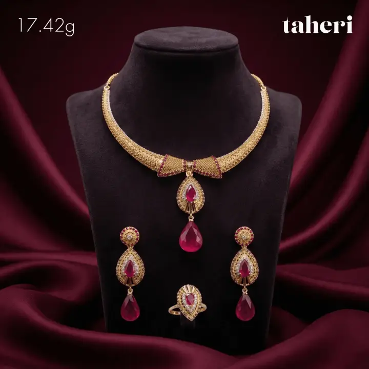 Yellow Gold Stone Set design 144 by TAHERI