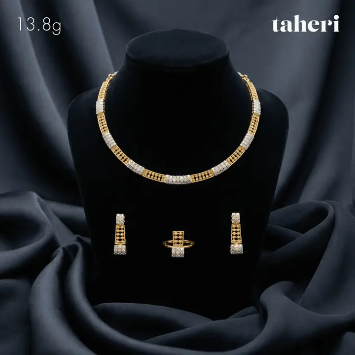 Two-Tone Stone Set design 149 by TAHERI