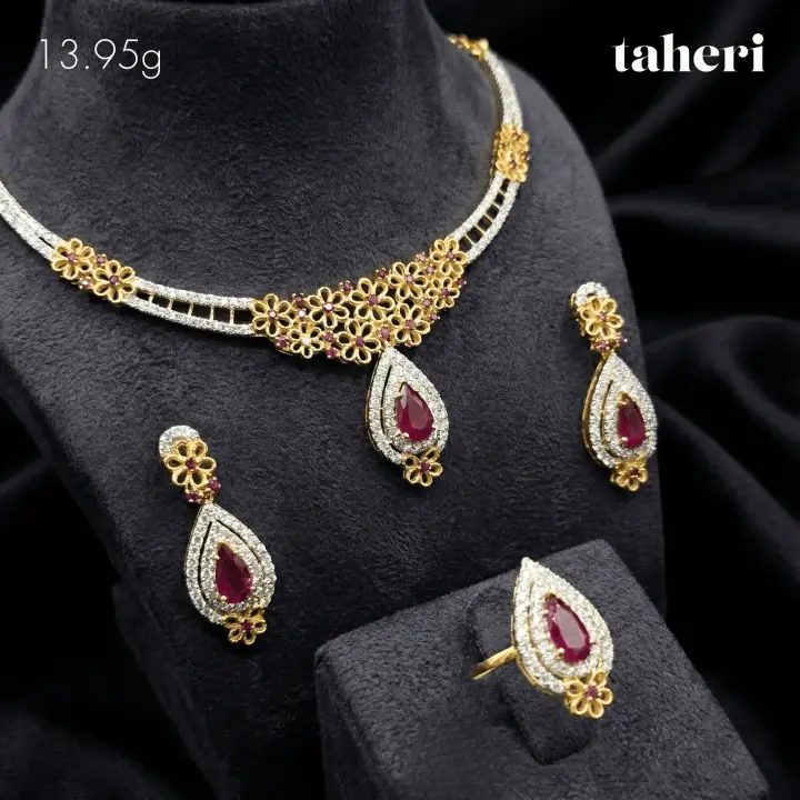 Two-Tone Stone Set design 153 by TAHERI