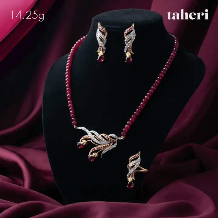 Two-Tone String Set with Ruby design 49 by TAHERI