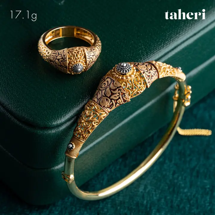 Two-Tone Bangle & Ring design 103 by TAHERI