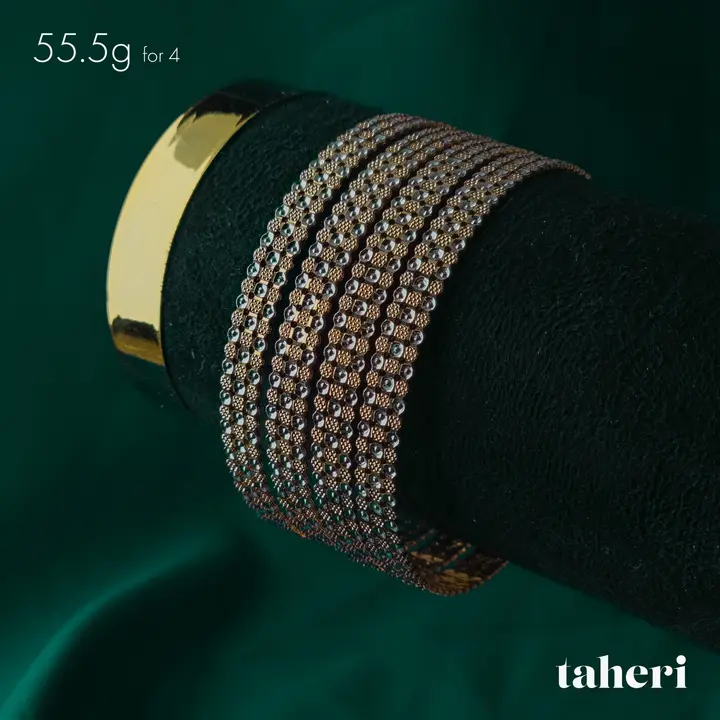21k Yellow Gold Bangle design 28 by TAHERI