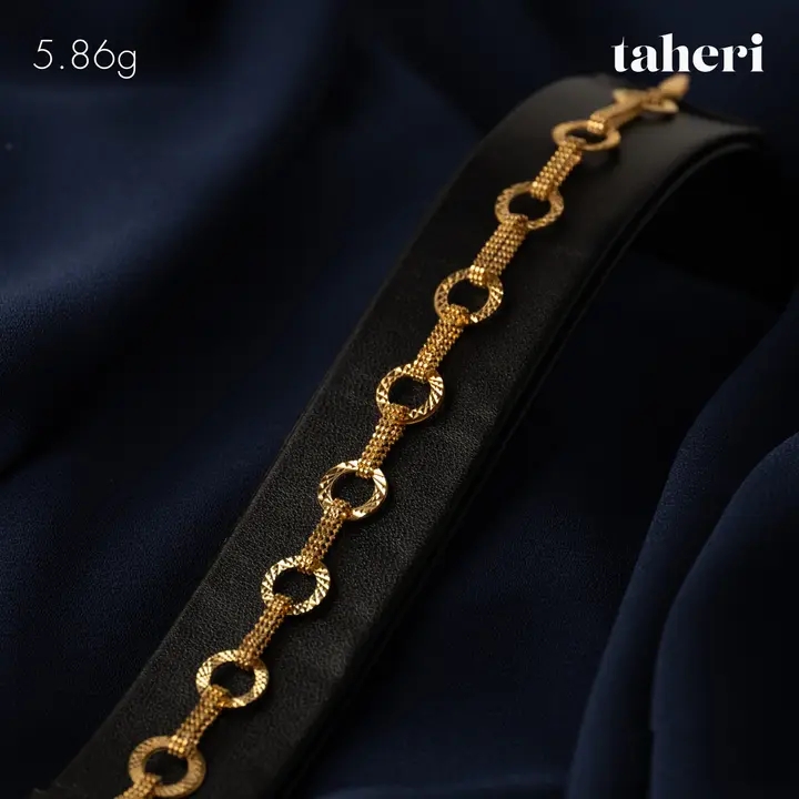 21k Yellow Gold Bracelet design 32 by TAHERI