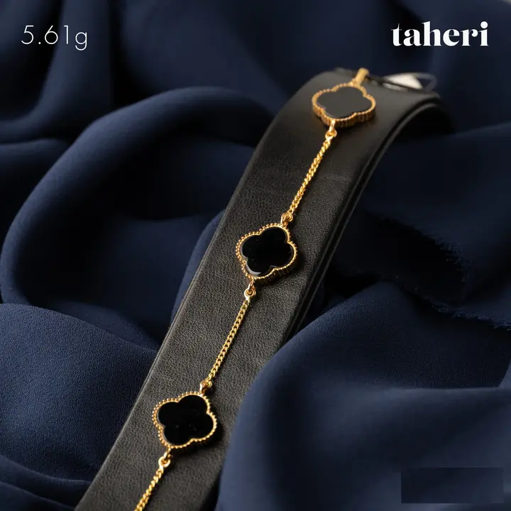Yellow Gold Bracelet with Colored Stones design 107 by TAHERI