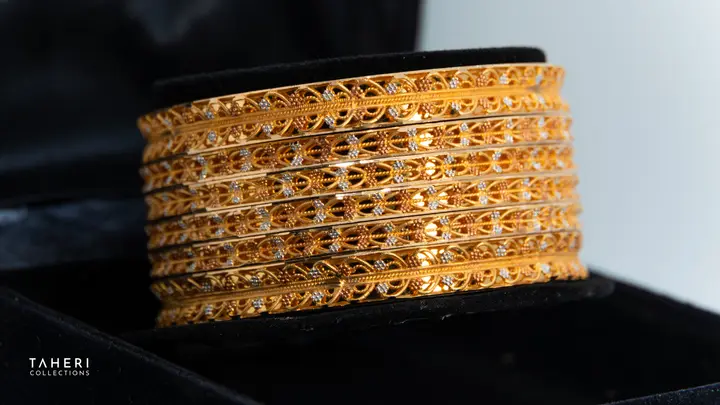 Two-Tone Bangles & Kara design 50 by TAHERI
