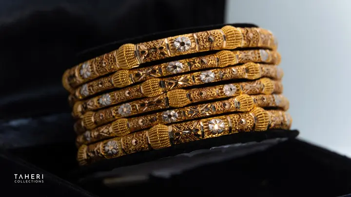 Two-Tone Bangles & Kara design 61 by TAHERI