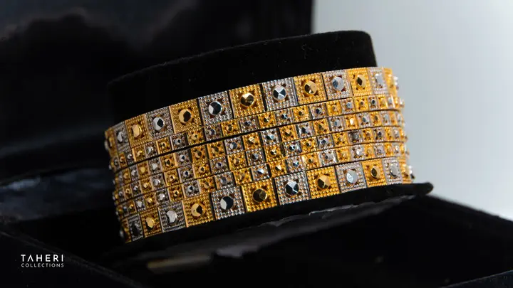 Two-Tone Bangles & Kara design 66 by TAHERI