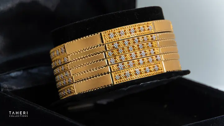 Two-Tone Bangles & Kara design 70 by TAHERI