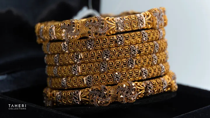 Two-Tone Bangles & Kara design 75 by TAHERI