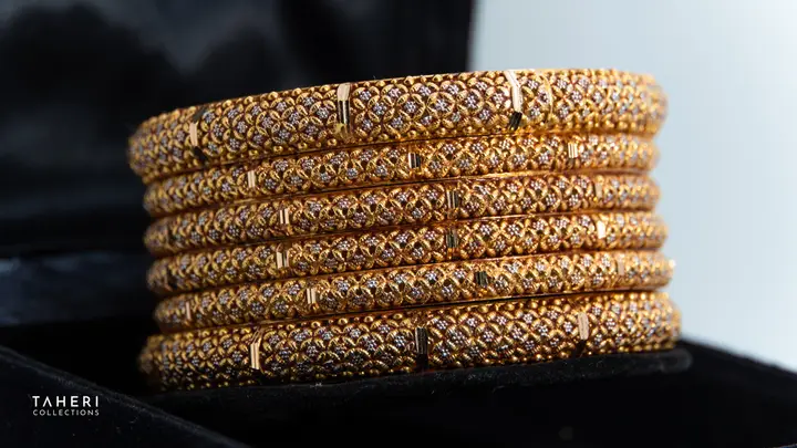 Two-Tone Bangles & Kara design 81 by TAHERI
