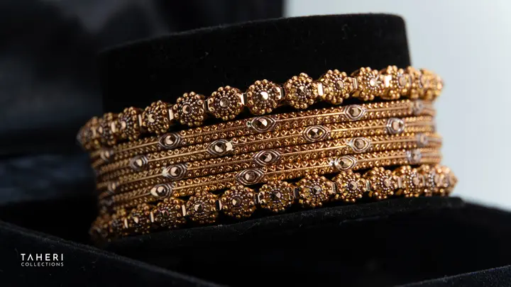 Two-Tone Bangles & Kara design 82 by TAHERI