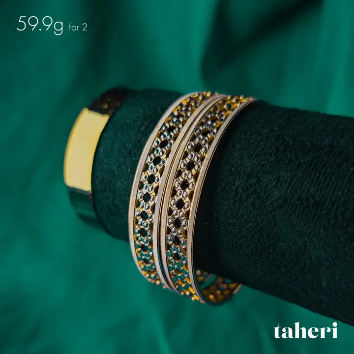 Two-Tone Bangles & Kara design 104 by TAHERI