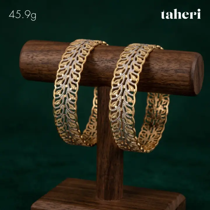 Two-Tone Bangles & Kara design 112 by TAHERI