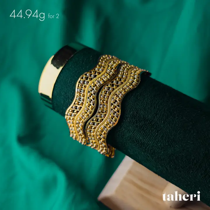 Two-Tone Bangles & Kara design 121 by TAHERI