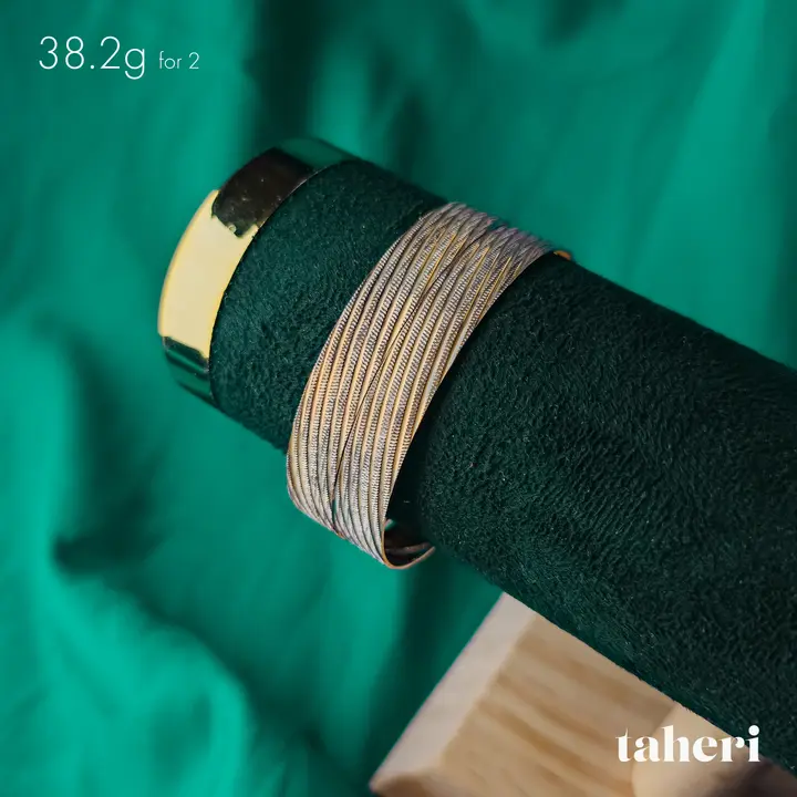 Two-Tone Bangles & Kara design 132 by TAHERI