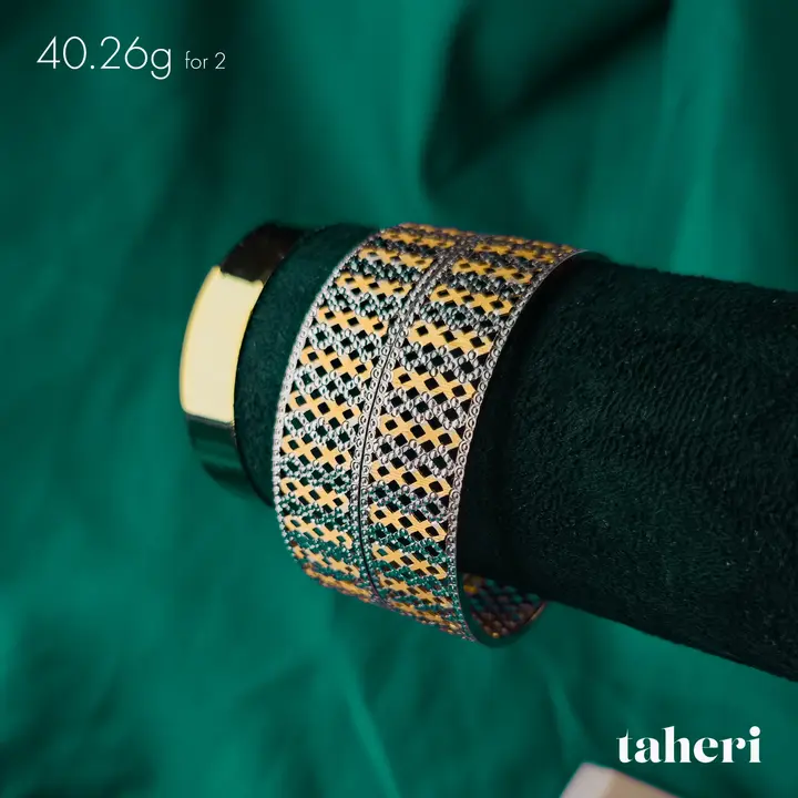 Two-Tone Bangles & Kara design 134 by TAHERI
