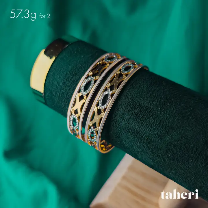 Two-Tone Bangles & Kara design 136 by TAHERI