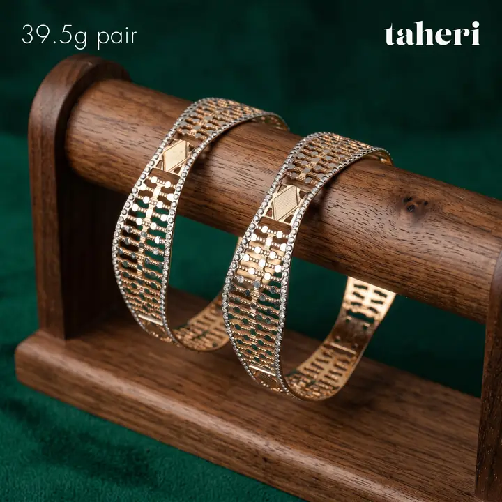 Two-Tone Bangles & Kara design 137 by TAHERI