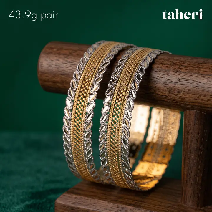 Two-Tone Bangles & Kara design 138 by TAHERI
